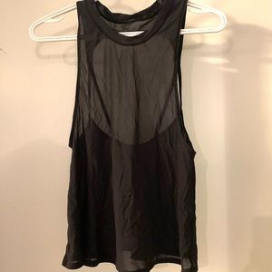 Open back Mesh flowy lulu lemon tank